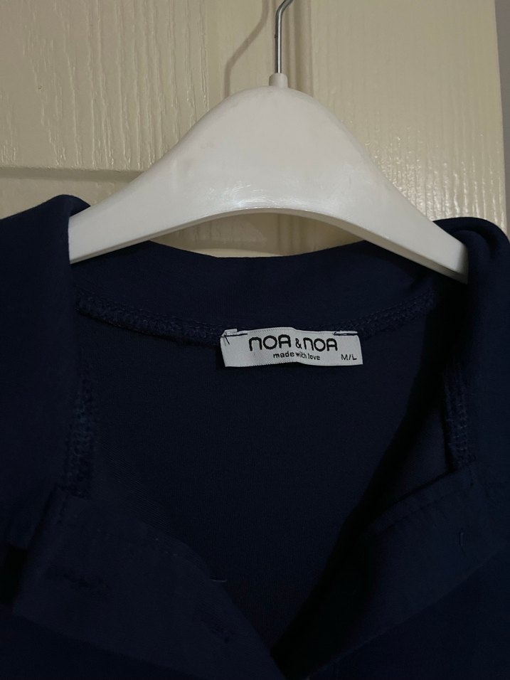 Lacivert Midi Günlük Elbise - Görsel 2