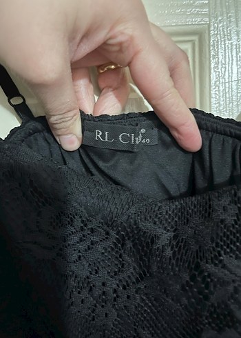 Siyah Straplez Drapeli Midi Elbise - Görsel 4