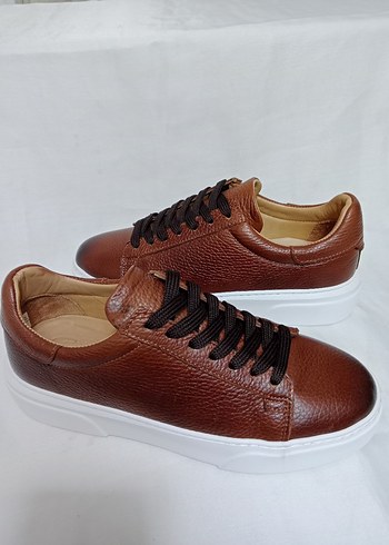 Deri Kahverengi Erkek Günlük Bağcıklı Ayakkabı - Görsel 2