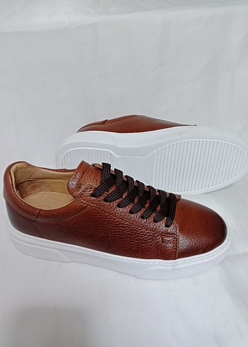 Deri Kahverengi Erkek Günlük Bağcıklı Ayakkabı - Görsel 3