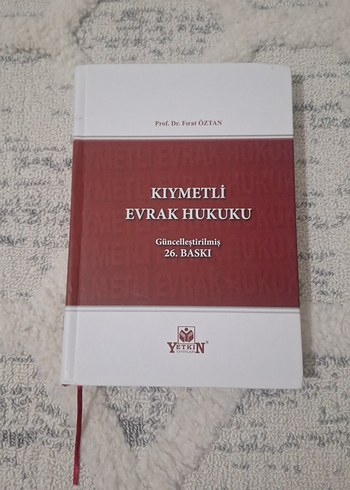 Kıymetli Evrak Hukuku - Güncellenmiş 26. Baskı