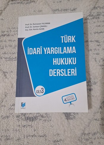 Türk İdari Yargılama Hukuku Dersleri Cilt 3