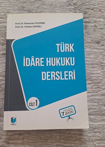 Türk İdare Hukuku Dersleri Cilt 1 - 7. Baskı