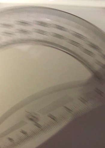 Yarı Daire Gri Beyaz Açı Ölçer - Görsel 4