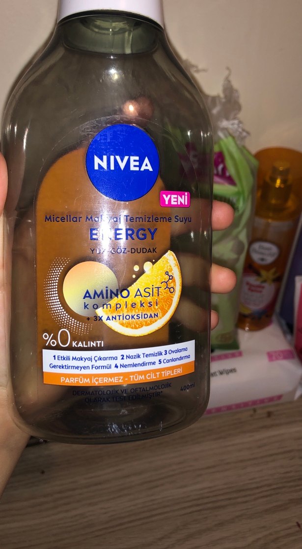 Nivea Energy Amino Asit Kompleksi Makyaj Temizleyici İçi boş - Görsel 5