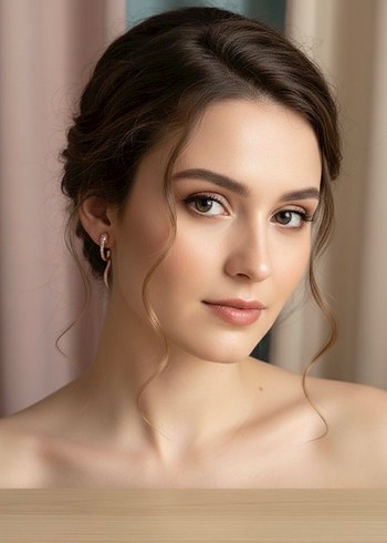 Bej Yılan Desenli Midi Küpe - Görsel 2