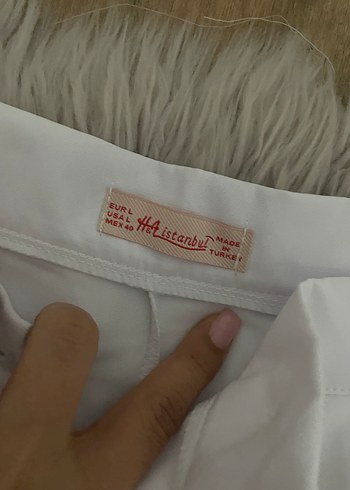 Beyaz Kadın Kumaş Pantolon - Görsel 2