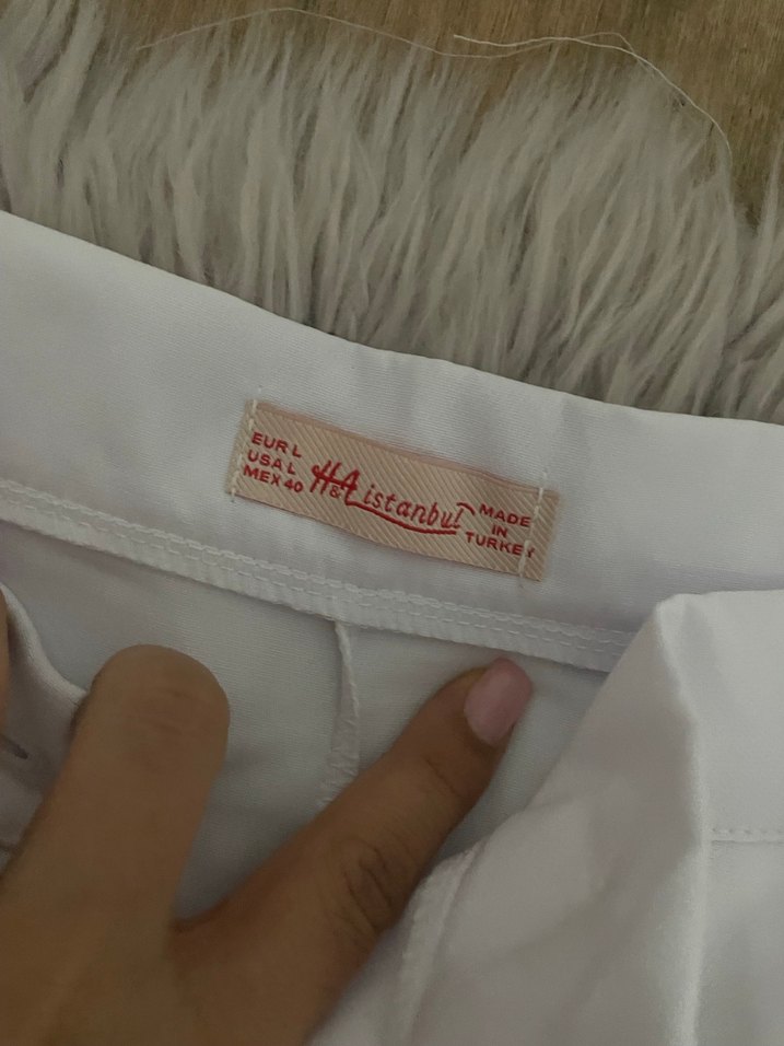 Beyaz Kadın Kumaş Pantolon - Görsel 2