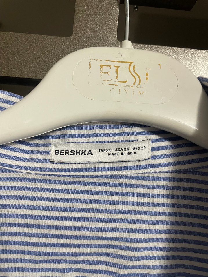 Mavi Çizgili Erkek Gömlek - Görsel 2