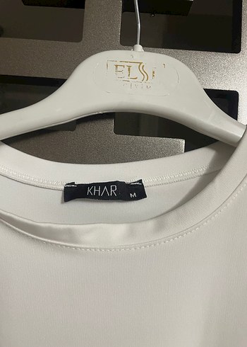 Beyaz Mini Tişört Elbise - Görsel 2