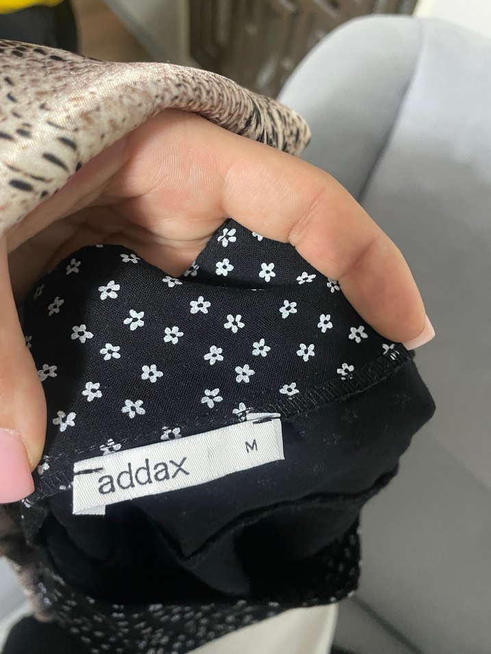 Puantiye Desenli Siyah Mini Etek - Görsel 2