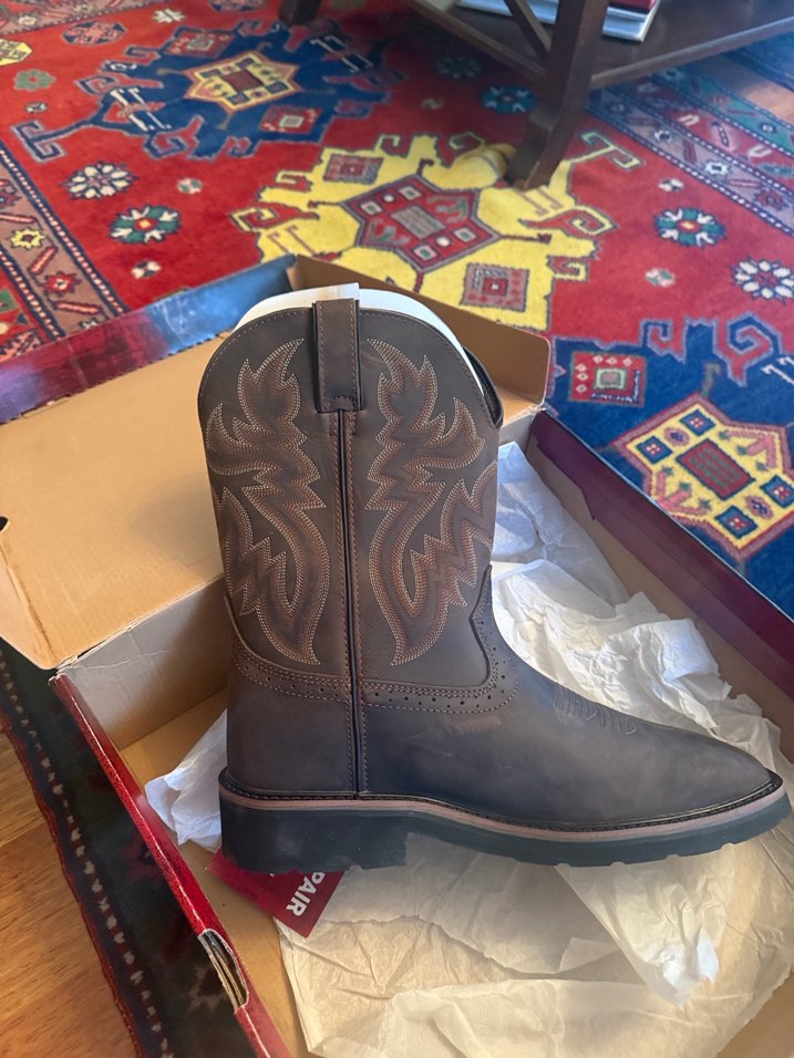 Kahverengi Vintage erkek  Botları Tokalı Blok Topuk - Görsel 2