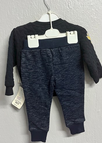 Diğer Siyah Erkek Bebek Örme Sweatshirt ve Pantolon Seti