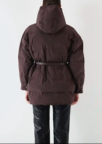 İpekyol Kemerli Kapüşonlu Mont - Görsel 2