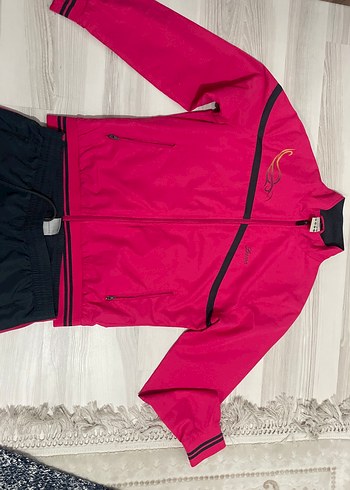 KadınFermuarlı Pembe-gri Eşofman Takımı - Görsel 3