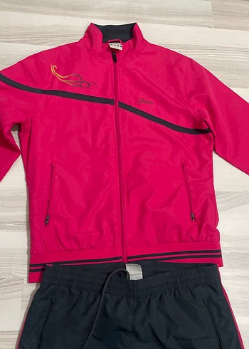 KadınFermuarlı Pembe-gri Eşofman Takımı - Görsel 2