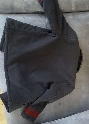 Düğmeli lacivert Erkek Çocuk Yün Kaban - Görsel 6