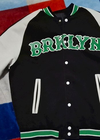 Düğmeli Çok Renkli Erkek Bomber Ceket - Görsel 4