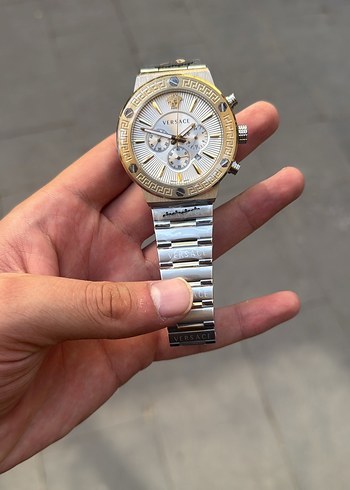 Versace Altın ve gumuş Renk Erkek kol saati 