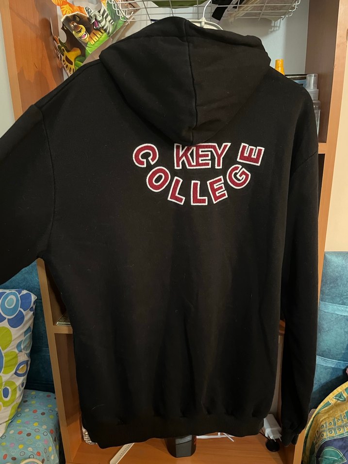 Siyah Kapüşonlu Sweatshirt - Görsel 4