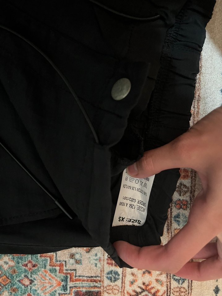 Kadın Siyah Rahat Kesim Kumaş Pantolon - Görsel 4