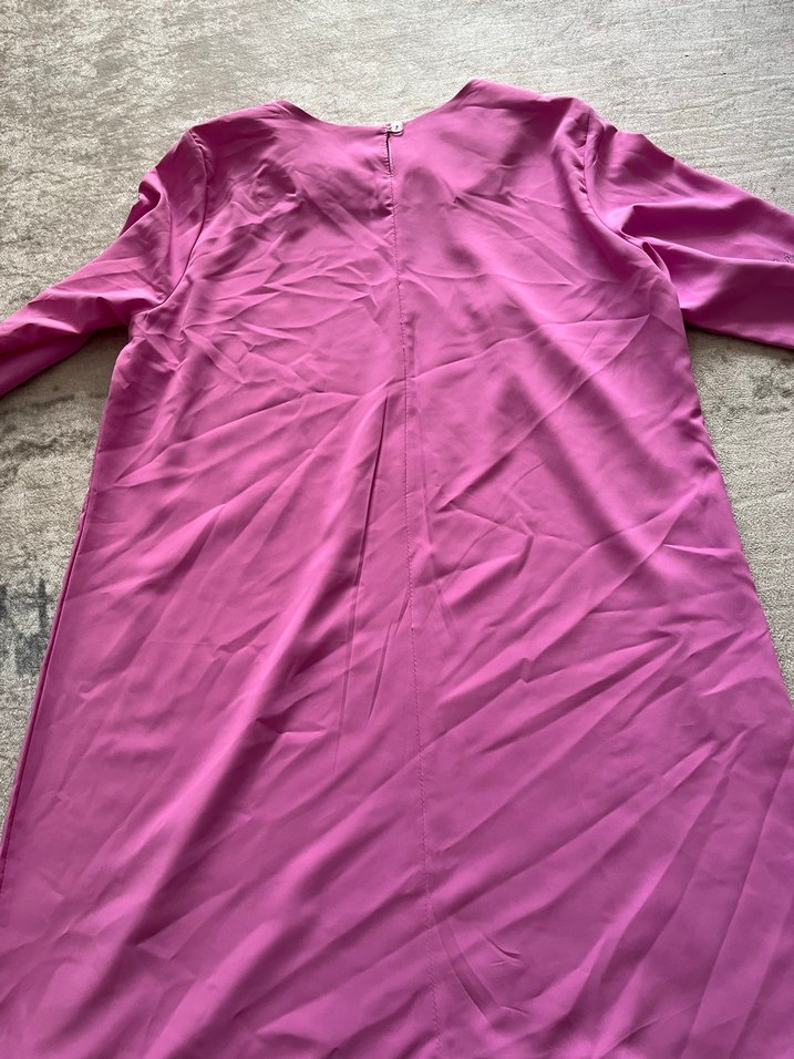 Pembe Uzun Kollu İnce Kadın Tunik - Görsel 2