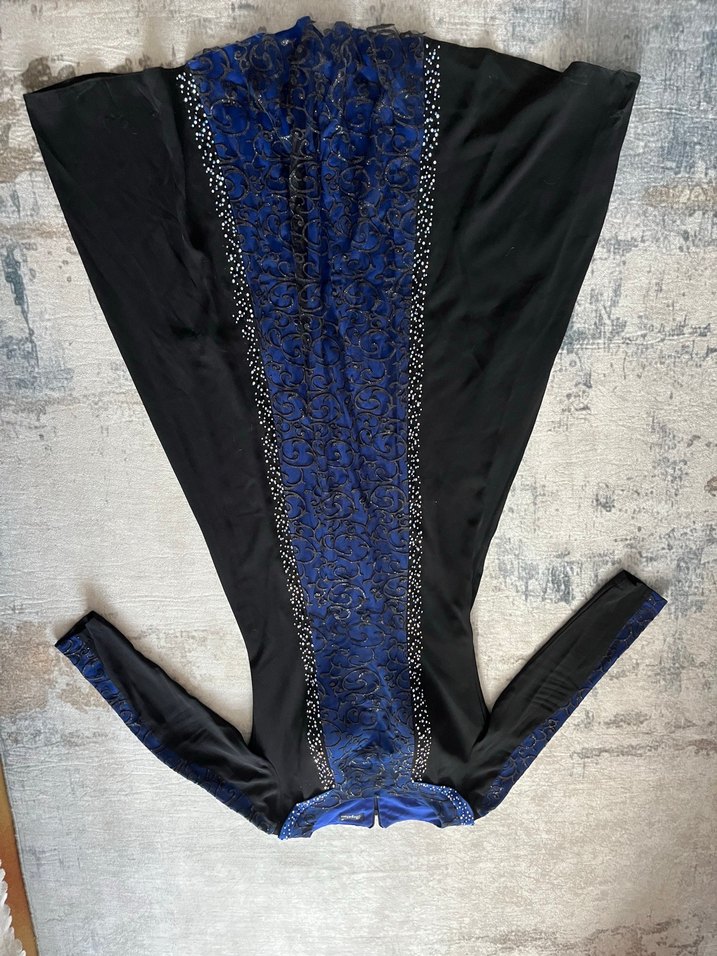 Uzun Lacivert Drapeli Abiye - Görsel 3