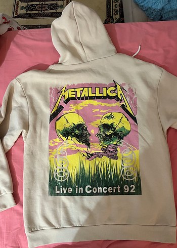 Metallica Baskılı Kapüşonlu Sweatshirt - Görsel 2