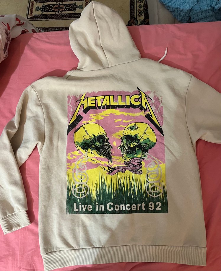 Metallica Baskılı Kapüşonlu Sweatshirt - Görsel 2