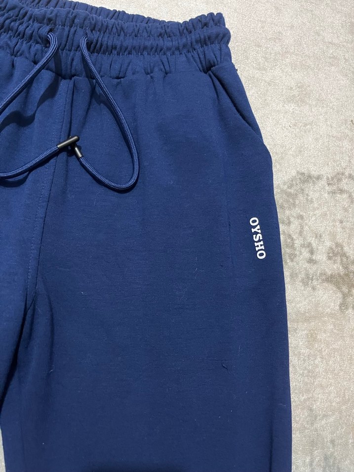 Lacivert Oysho Kadın Rahat Kesim Eşofman Altı - Görsel 2