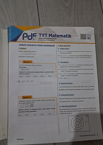 TYT Matematik Planlı Ders Föyü PDF 512 Sayfa - Görsel 3
