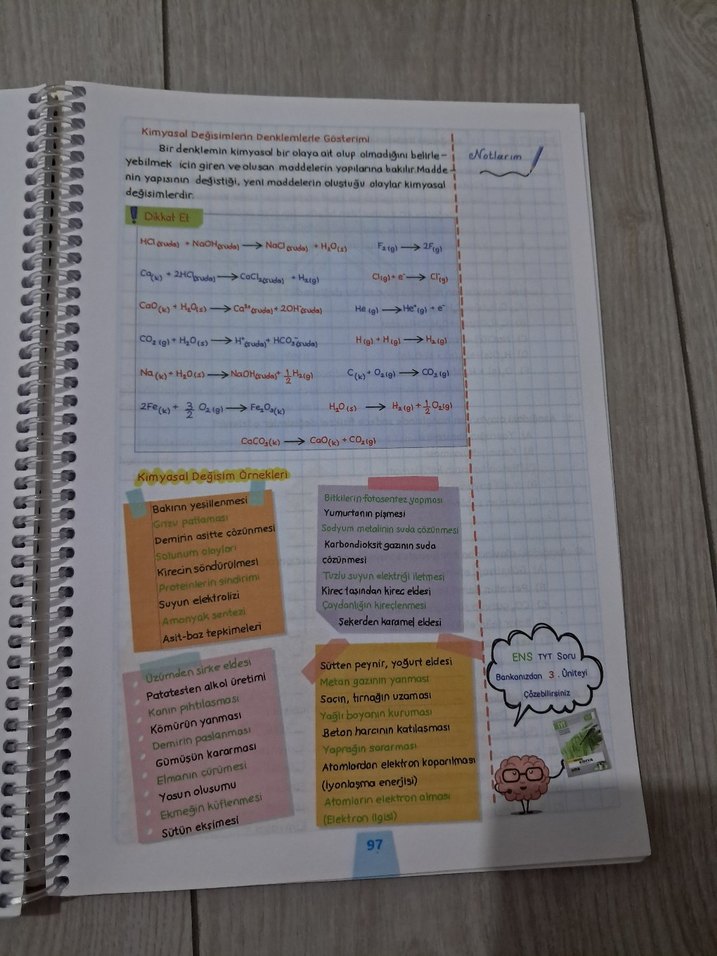 TYT Kimya Destek Defterim - Mustafa Bayrak - Görsel 5