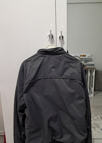 Gri Yüksek Yakalı Erkek Ceket - Görsel 2