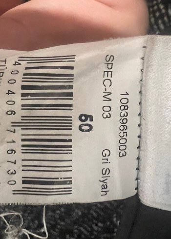 Gri Erkek Midi Yün Kaban 50 beden - Görsel 6