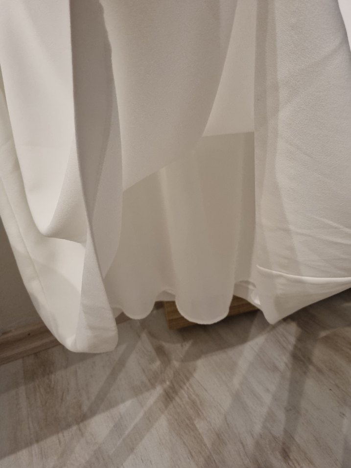 Beyaz Midi elbise - Görsel 2