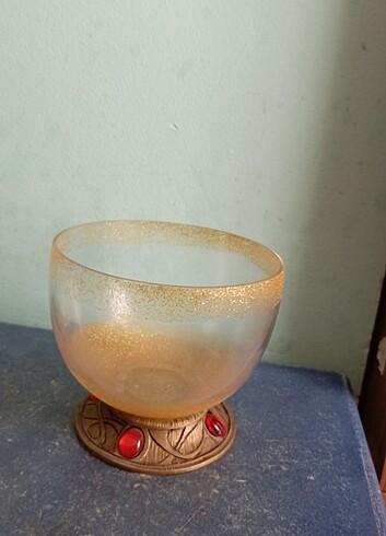  Beden altın Renk Simli vazo