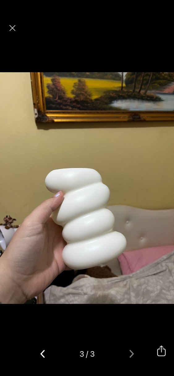 Beyaz Modern Vazo - Görsel 3