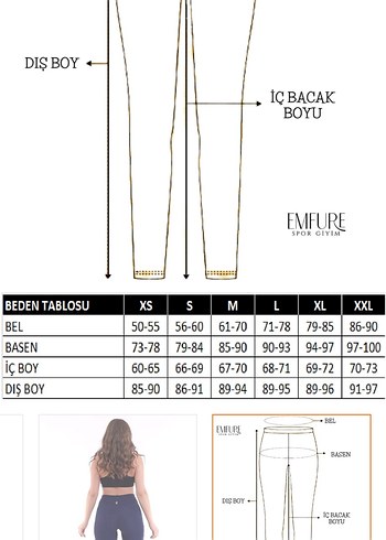Mavi Esnek Spor Kadın Tayt - Görsel 6