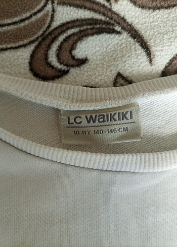 LC Waikiki Beyaz Baskılı Kadın Sweatshirt