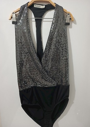 Payetli V Yaka Kadın Bluz - Görsel 3