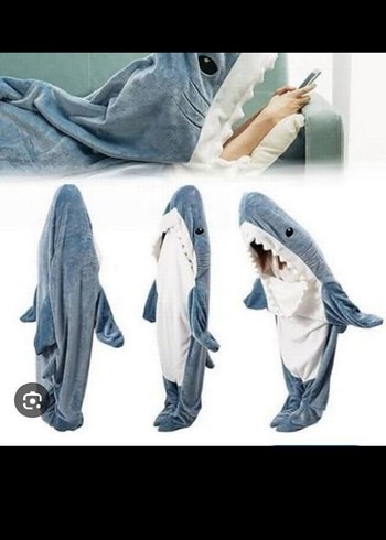 Unisex Köpekbalığı uyku tulumu.Boy 170 cm Defosuz temiz ürün - Görsel 2