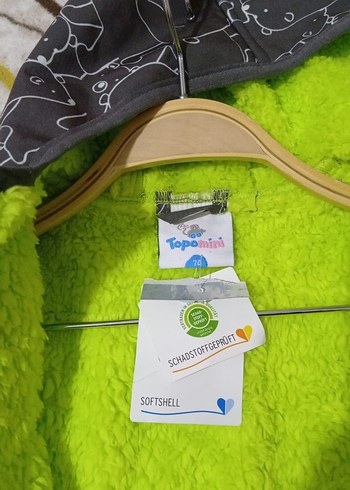 Kızak Desenli Gri Bebek Kâr Tulumu İçi Komple Polarlı Sıfır - Görsel 6