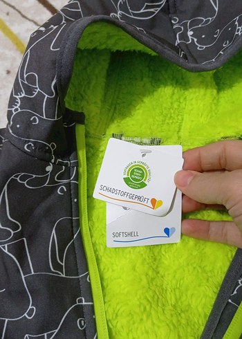 Kızak Desenli Gri Bebek Kâr Tulumu İçi Komple Polarlı Sıfır - Görsel 8