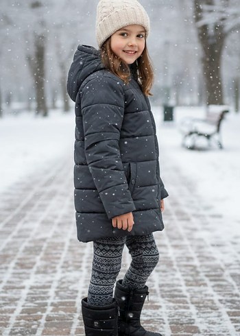 Kız Çocuk Siyah Tokalı Kauçuk Bot 34 Numara - Görsel 2