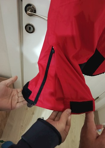 Kırmızı Bel Bantlı Erkek Kayak Pantolonu - Görsel 4