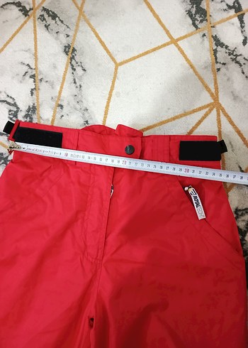Kırmızı Bel Bantlı Erkek Kayak Pantolonu - Görsel 12