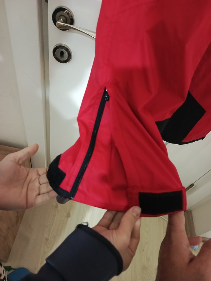 Kırmızı Bel Bantlı Erkek Kayak Pantolonu - Görsel 4