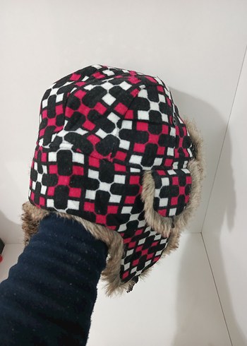 Kadın Gri Kürk Detaylı Bohem Şapka - Görsel 7