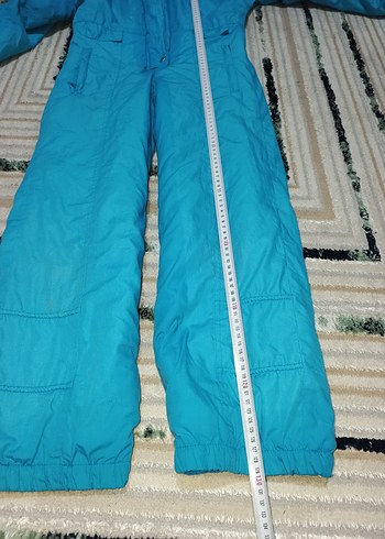 Mavi Kapüşonlu Kayak Tulumu Kadın - Erkek 11-12 yaş - Görsel 15