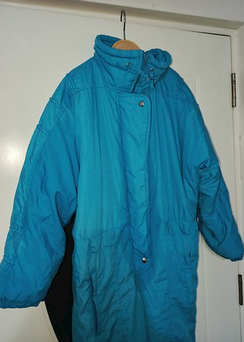 Mavi Kapüşonlu Kayak Tulumu Kadın - Erkek 11-12 yaş - Görsel 4